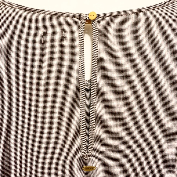 O'Neill Bow Sleeves V Neck Checkered Swing Dress Small - Picture 4 of 6